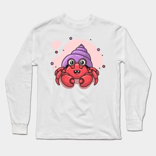 Meet cute little Hermit Crab Long Sleeve T-Shirt